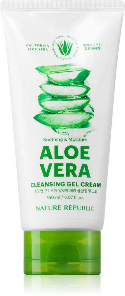 NATURE REPUBLIC Soothing & Moisture Aloe Vera Cleansing Gel Cream moisturizing cleansing cream with a calming effect