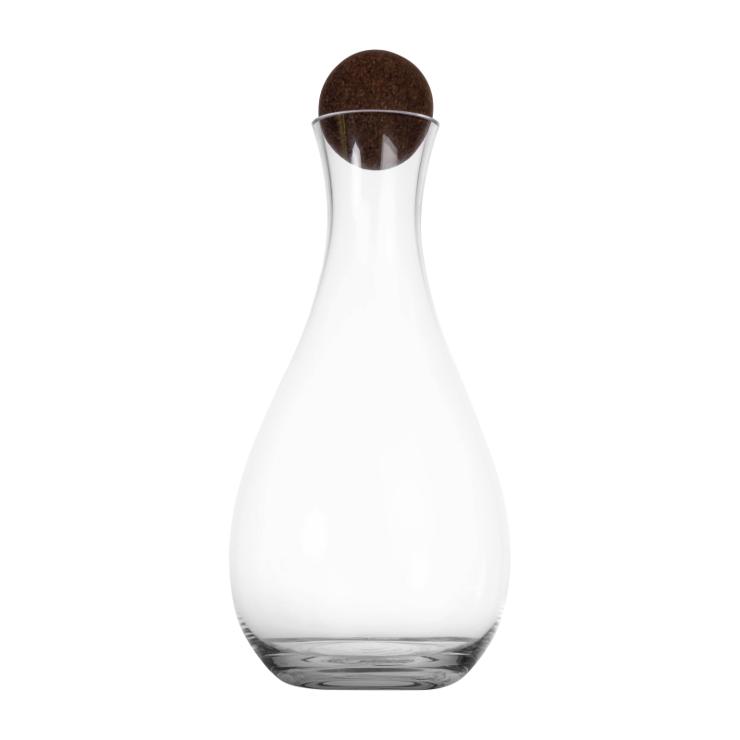 Sagaform Nature wine carafe with cork ball 2 l