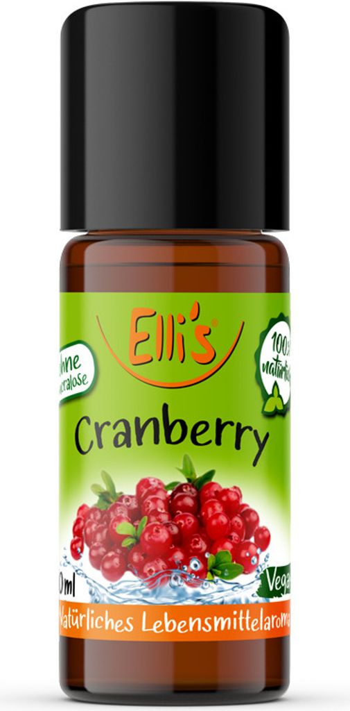Aroma Shopping GmbH Natural food flavoring cranberry 10 ml, liquid 10 ml