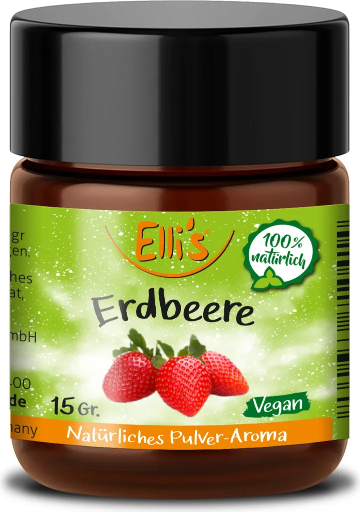 Aroma Shopping GmbH Natural Food Flavoring Strawberry 15g, Powder