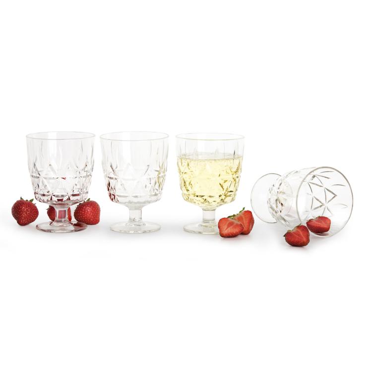 Sagaform Nautic Picnic Glass 4-Pack