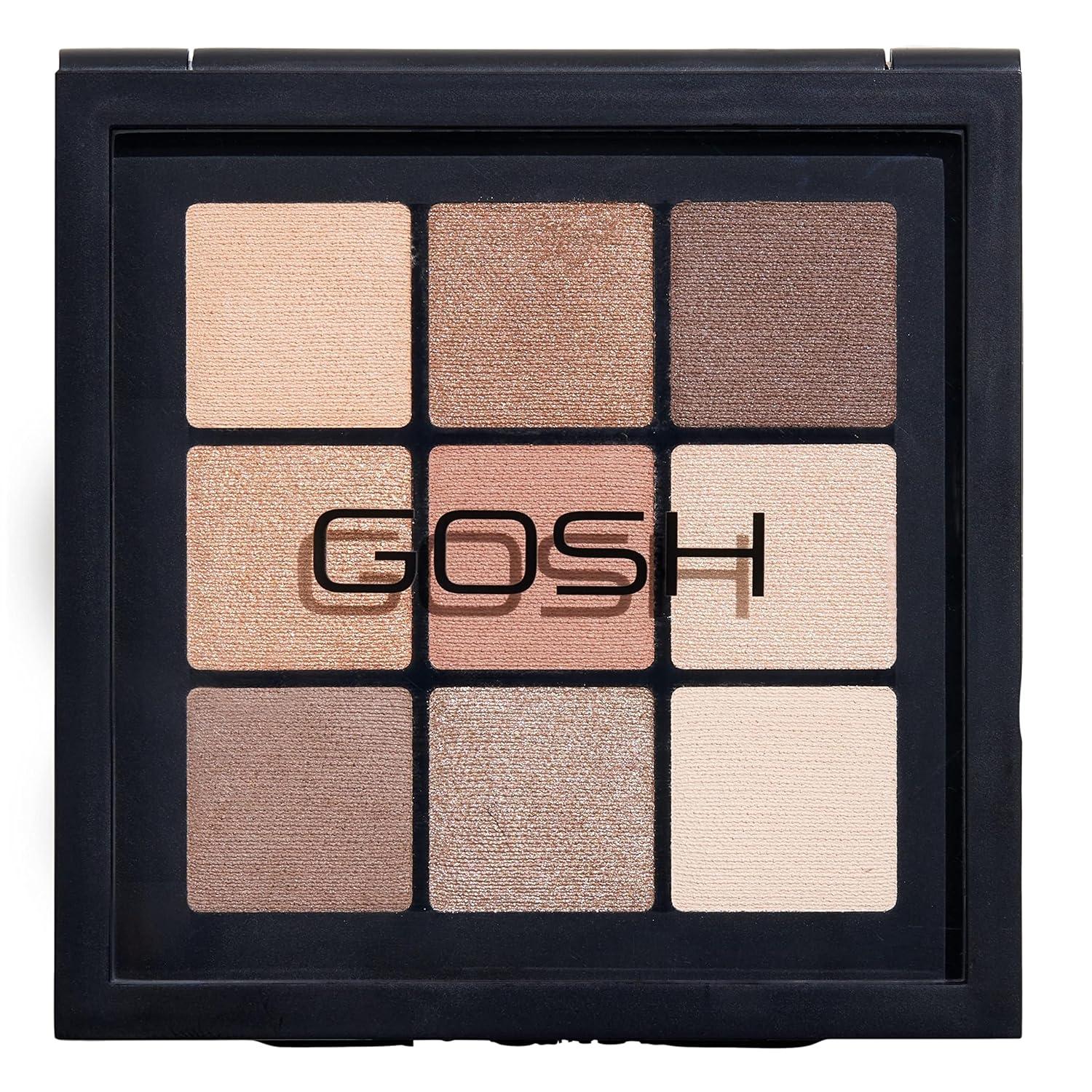 Gosh Eyedity Vegan Eyeshadow Palette with 9 Perfectly Matched Color in Matt & Metallic I Can Be Combined For Day Makeup & Glittering Looks for the Evening I Fribrance-Free I 004 Be here