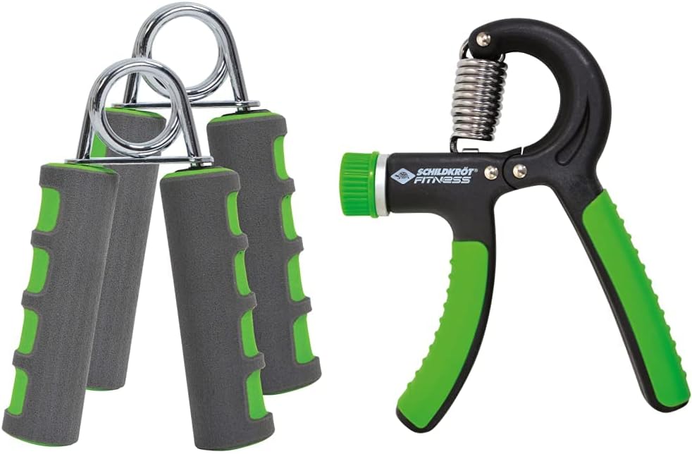 Schildkraut Schildkröt Unisex - Adult Hand Muscle Trainer Set of 2, 4-Colour Box, Anthracite Green, 960116, One Size & Hand Muscle Trainer 960122 Pro, Single Pack
