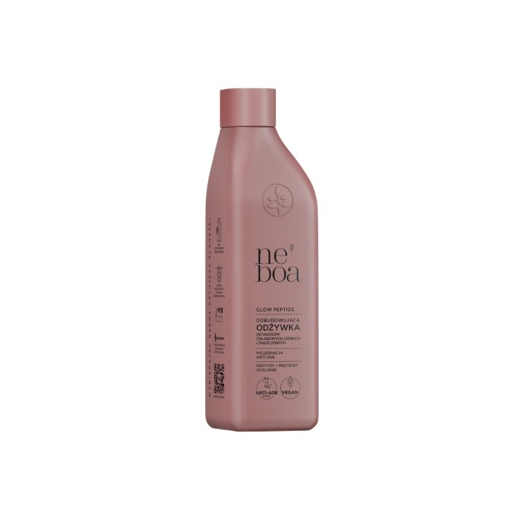 Neboa Glow Peptide Conditioner for weakened, thin and damaged hair, rebuilding, anti-aging care 300 ml