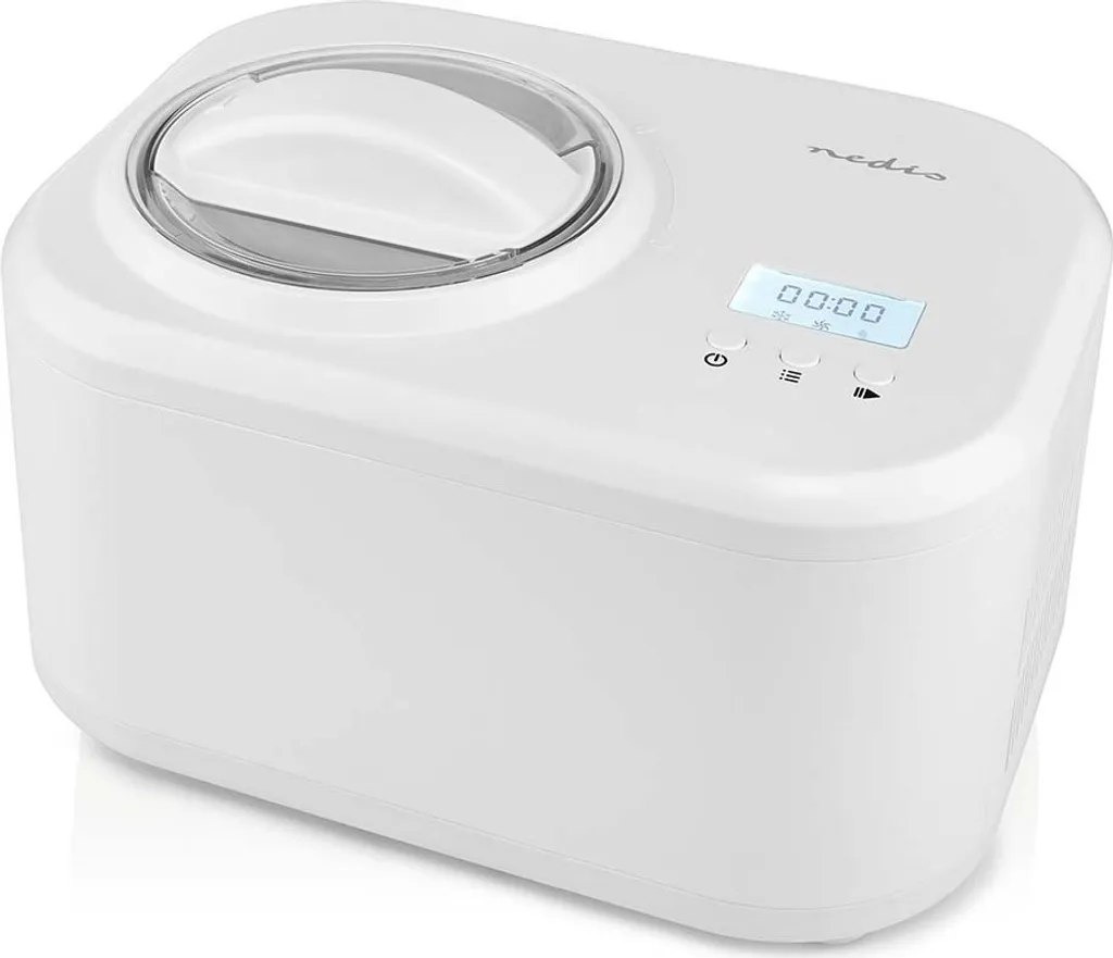 Nedis Ice Cream Maker - 1.0 l - White - Plastic