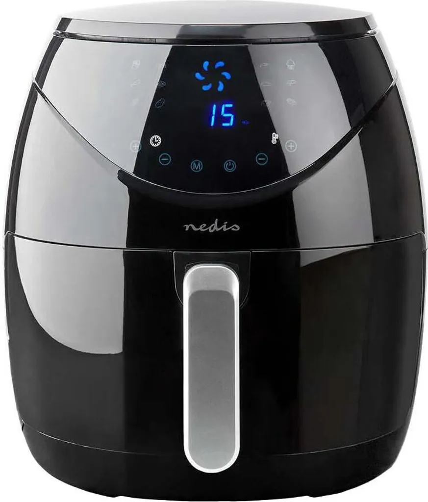 Nedis KAAF250EBK - Hot Air Fryer - 6.5 l - 80 °C - 200 °C - 60 min - Single Image