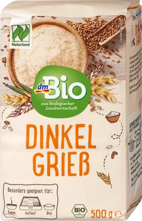 dmBio Semolina, spelled, Naturland, 500 g
