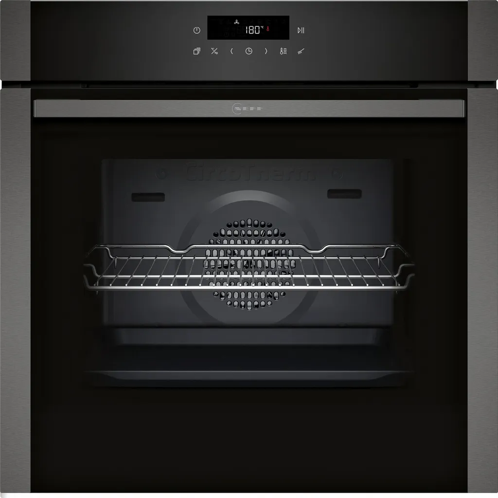 Neff B6ACJ7AG3 large built-in oven A+ AirFry 7 heating modes 71L Pyrolysis