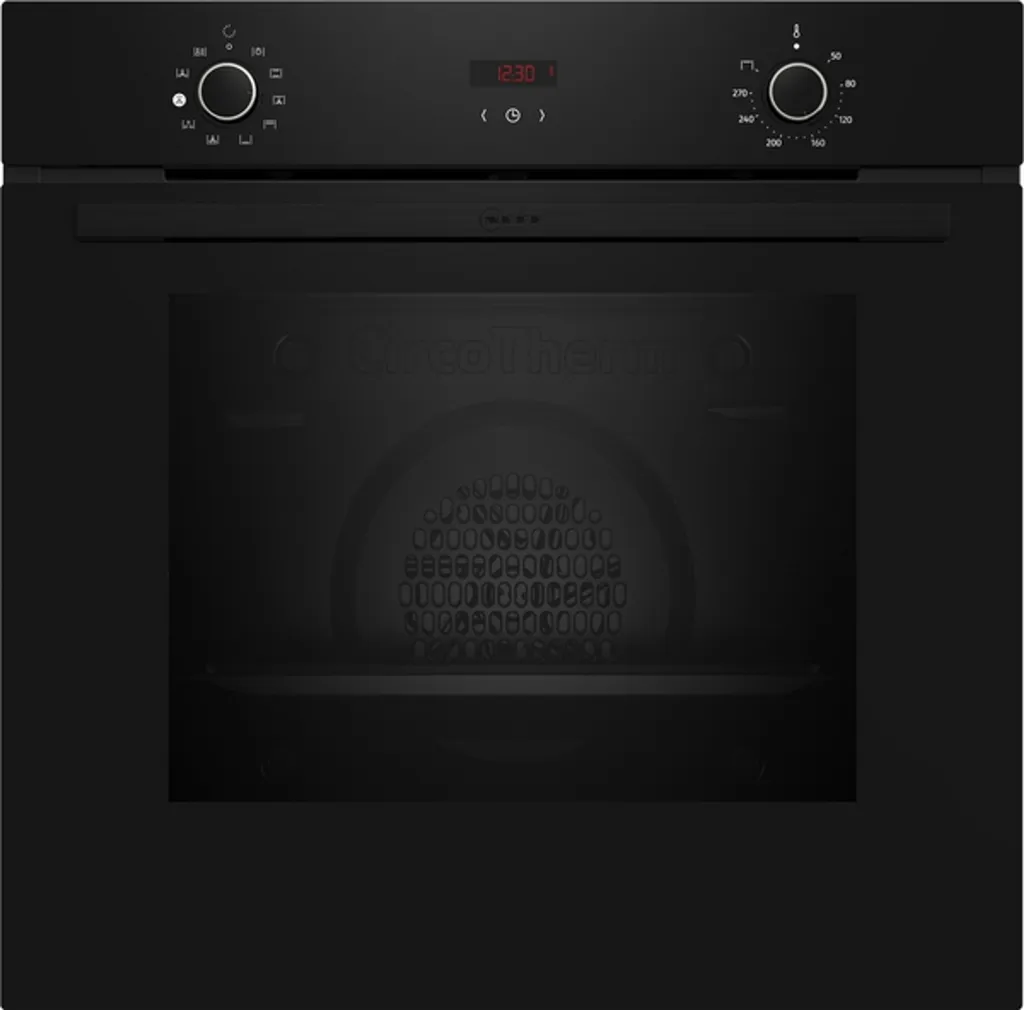 Neff N 30, built-in oven with steam assist, 60 x 60 cm, black, B1CVD0AK3