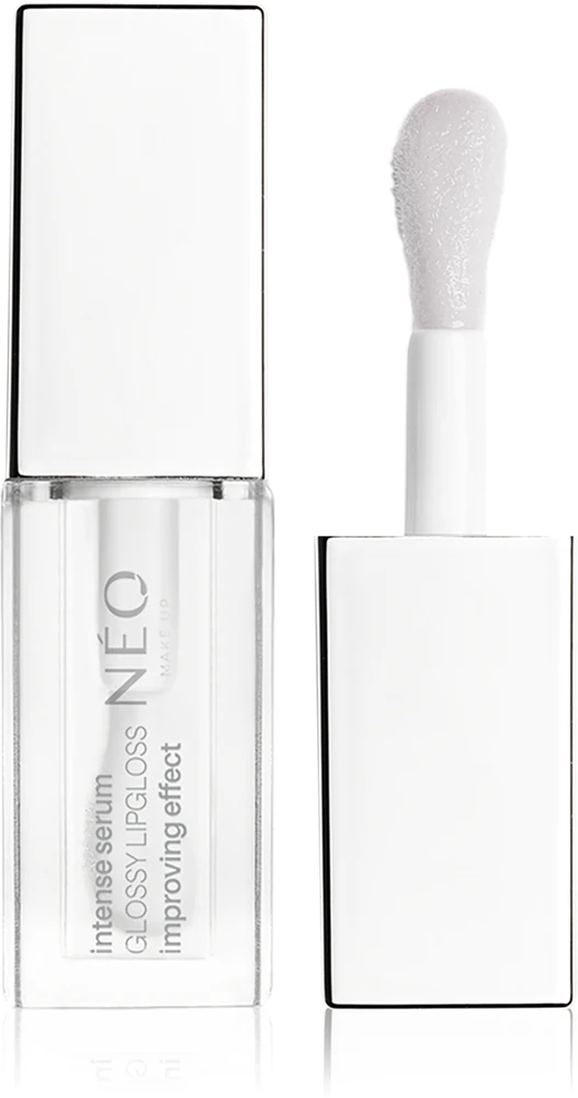 NEO MAKE UP Intense Serum Glossy Lip Gloss nourishing lip gloss Farbton 01 Transparent 5 ml
