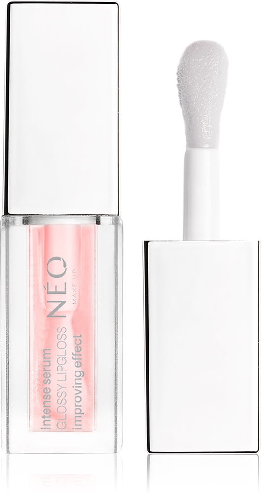 NEO MAKE UP Intense Serum Glossy Lip Gloss nourishing lip gloss Farbton 02 Blush Flush 5 ml