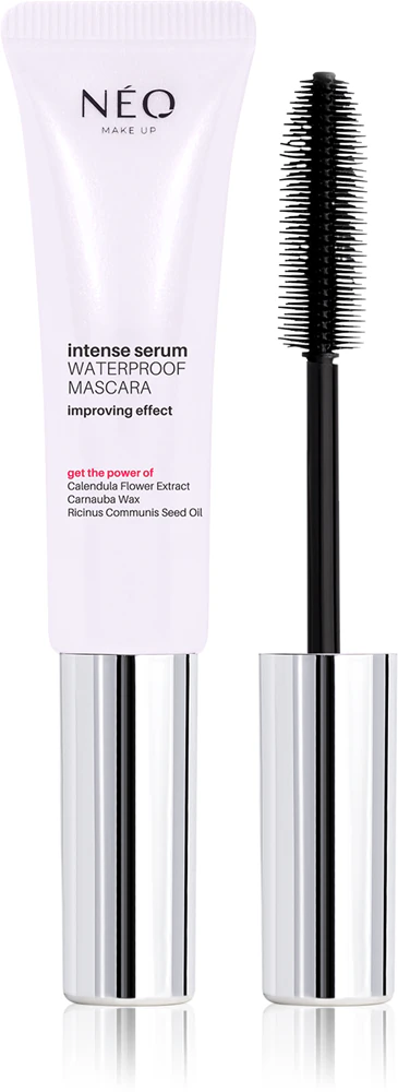 NEO MAKE UP Intense Serum Waterproof Mascara Waterproof mascara for more volume and division of the eyelashes