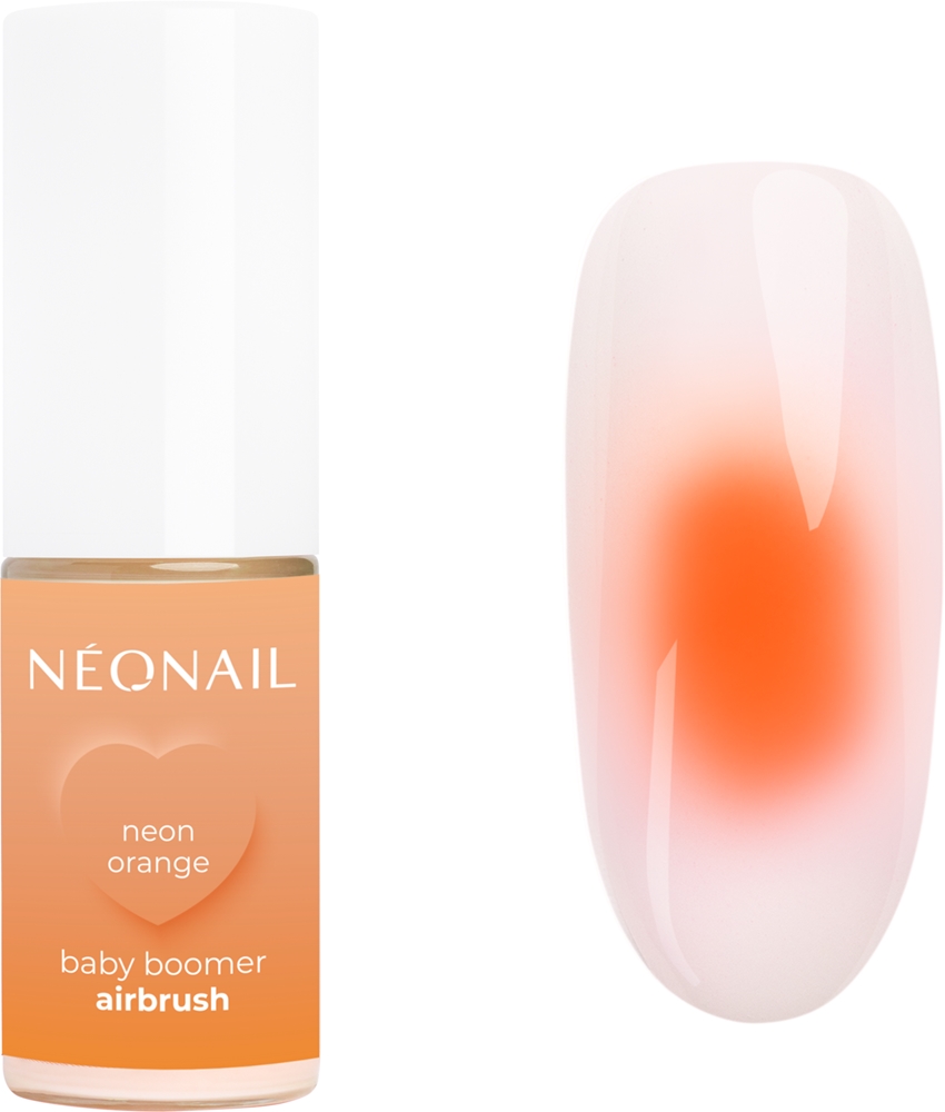 NEONAIL Baby Boomer Airbrush Color Powder for Nails Farbton Neon Orange 5 g