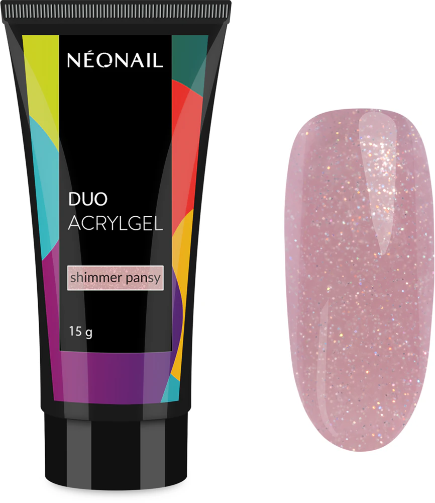 NEONAIL Duo Acrylic Gel Shimmer Pansy Gel for nail modeling 15 g