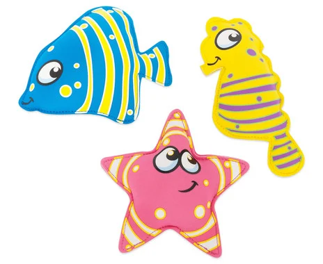 Neoprene diving animals, set of 3