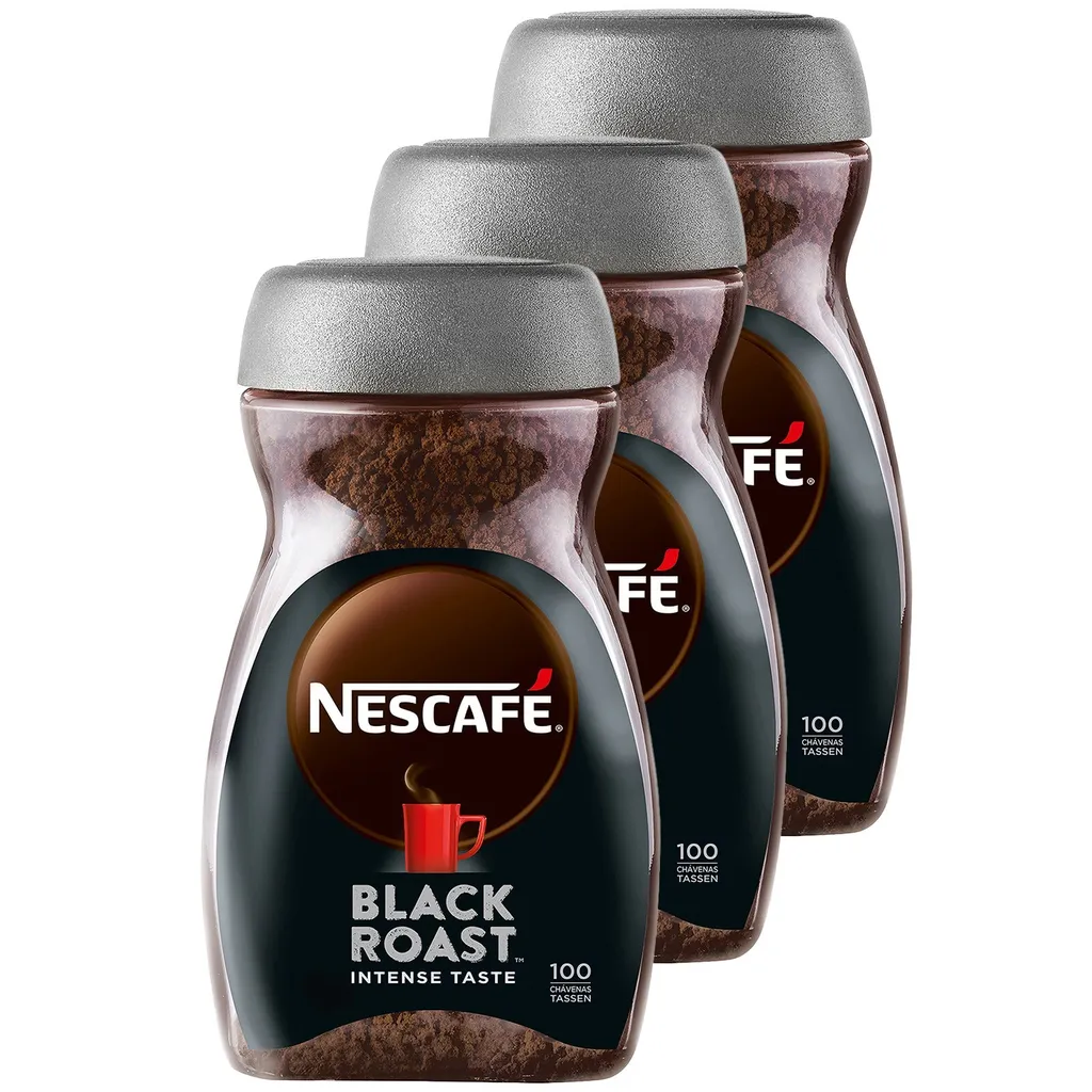 Nestlé NESCAFÉ Classic Black Roast, instant coffee made from dark roasted coffee beans (3 pack (3 x 200g))