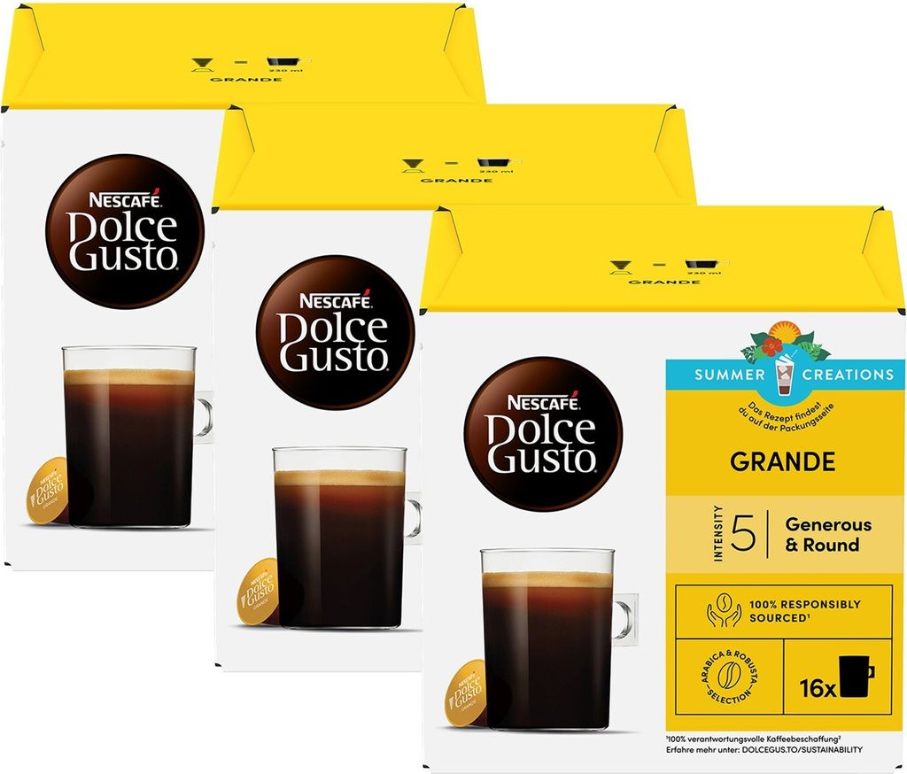 Nestlé Nescafé Dolce Gusto Caffe Crema Grande (3 x 16 capsules)
