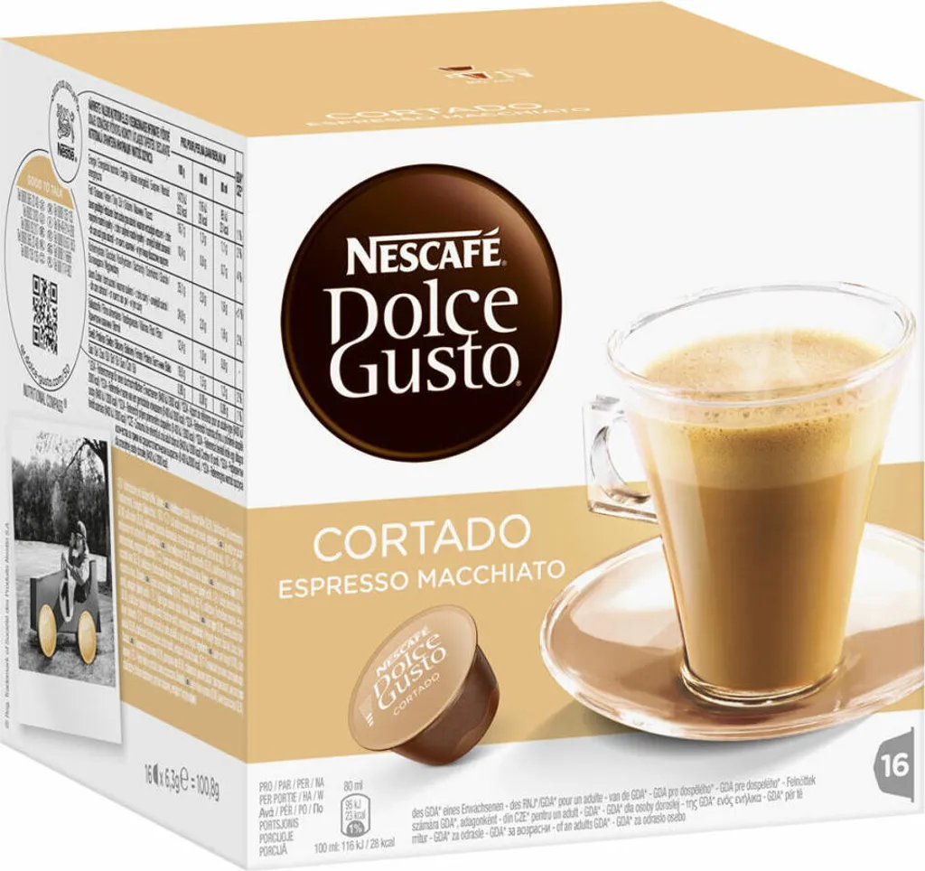 Nescafé Dolce Gusto Cortado Espresso Macchiato | 16 servings 112g