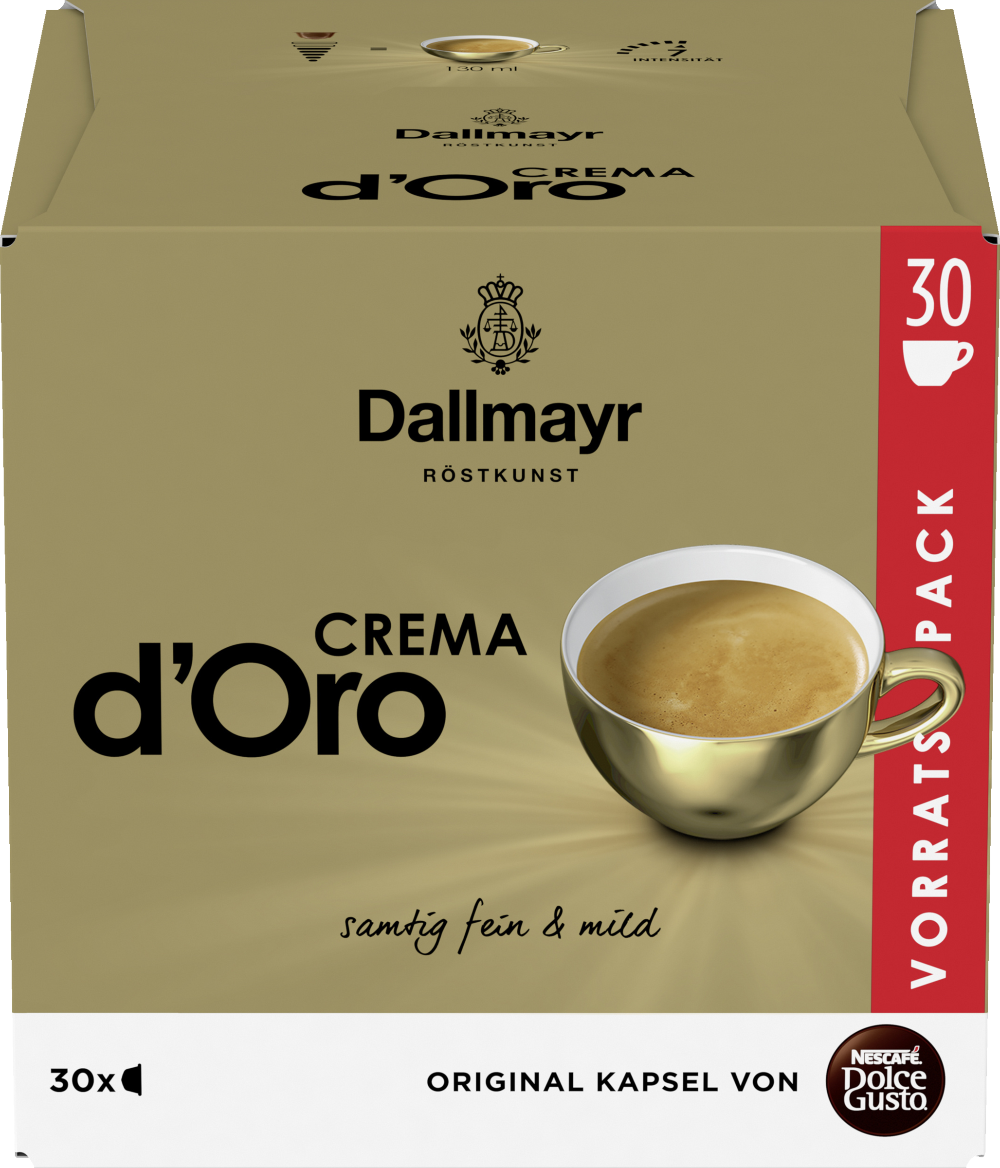 NESCAFE DOLCE GUSTO Nescafé Dolce Gusto Dallmayr Crema d'Oro Coffee Capsules (30 servings)