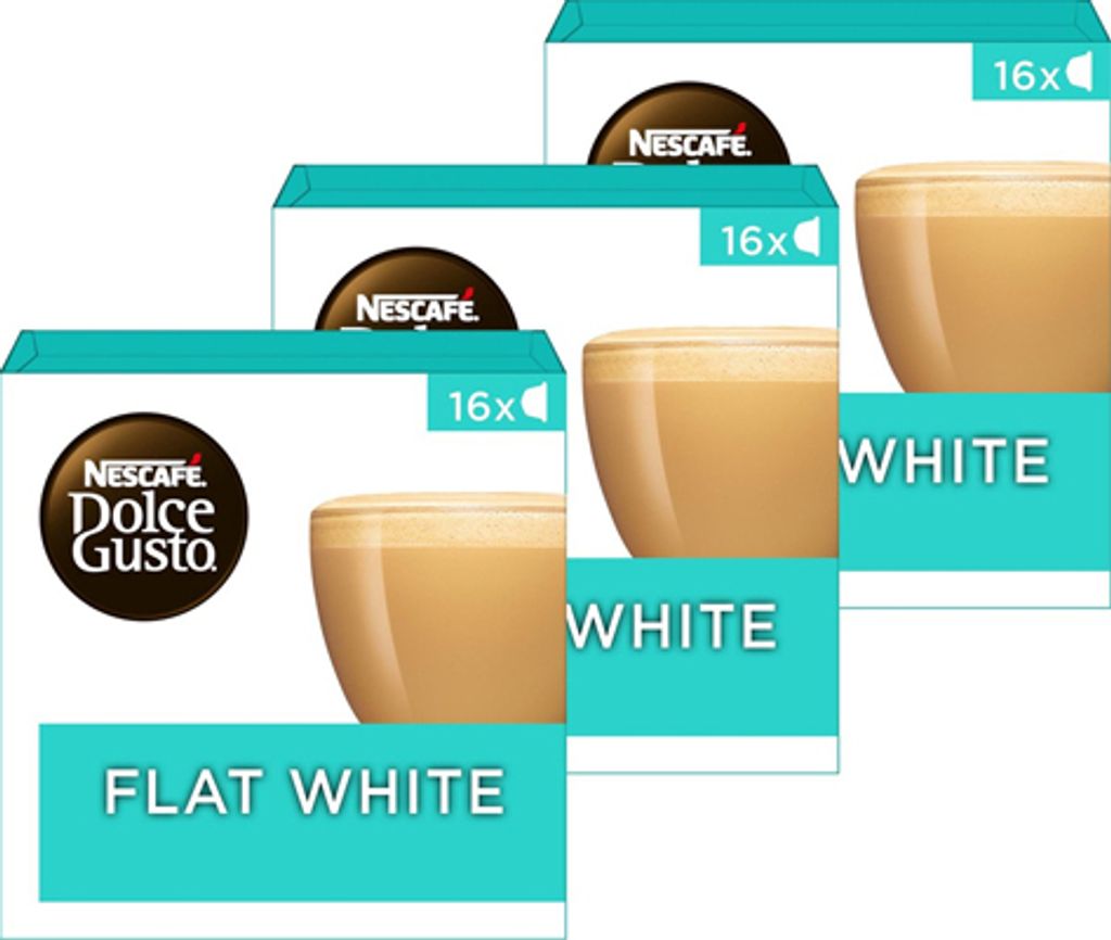 Nestlé Nescafé Dolce Gusto flat white Kávové kapsle 3x16 kapslí