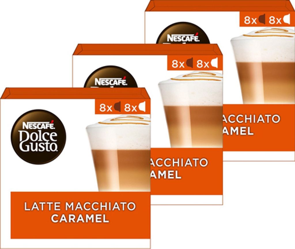 Nestlé Nescafé Dolce Gusto latte macchiato caramel Kávové kapsle 3x16 kapslí