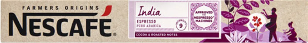 Nestlé Nescafé Espresso India, Farmers Origins, Nespresso Coffee Capsules, 10 Capsules, 53 g