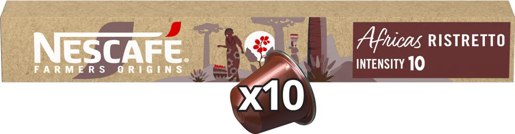 Nestlé NESCAFÉ Farmers Origins Africas Ristretto for Nespresso (1 x 10 capsules)