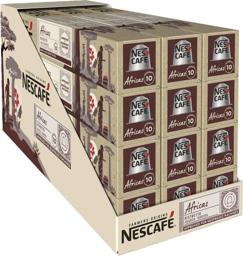 Nestlé NESCAFÉ Farmers Origins Africas Ristretto for Nespresso (12 x 10 capsules)