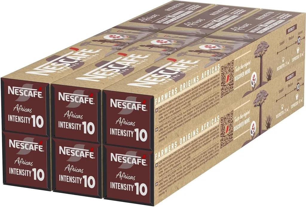 Nestlé NESCAFÉ Farmers Origins Africas Ristretto for Nespresso (8 x 10 capsules)