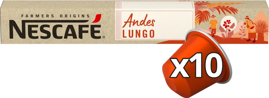 Nestlé NESCAFÉ Farmers Origins Andes Lungo for Nespresso (1 x 10 capsules)