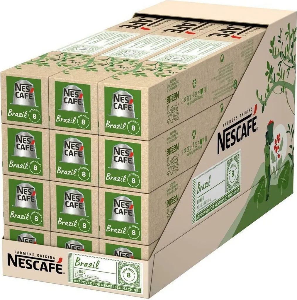 Nestlé NESCAFÉ Farmers Origins Brazil Lungo for Nespresso (12 x 10 capsules)