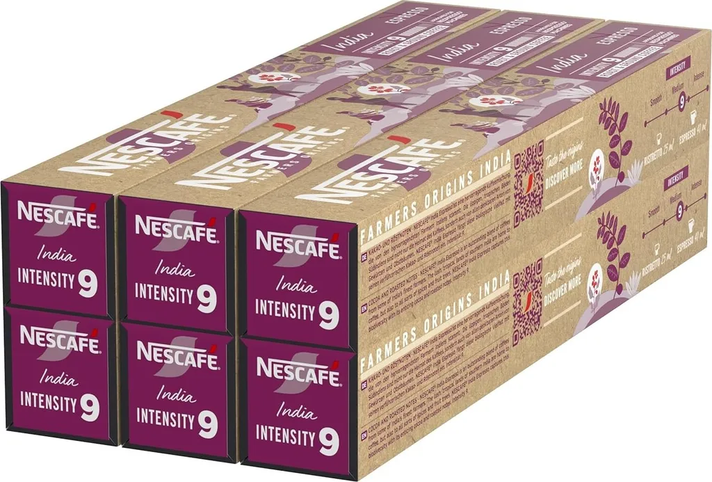 Nestlé NESCAFÉ Farmers Origins India Espresso for Nespresso (8 x 10 capsules)