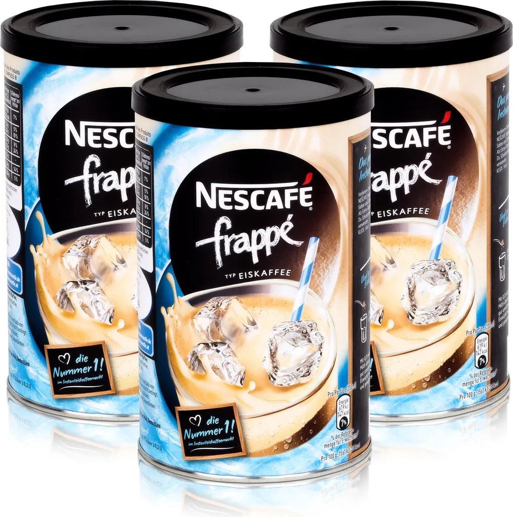 Nestlé Nescafé frappé type iced coffee 275g - powdered drink with instant coffee (pack of 3
