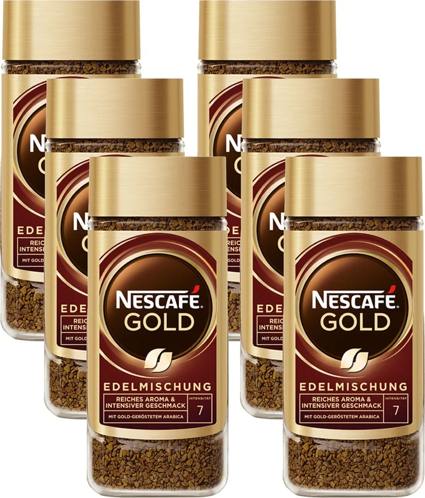 Nestlé NESCAFÉ Gold Premium Blend, instant coffee beans (6 x 200g)