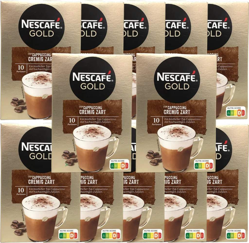 Nestlé Nescafe Gold Type Cappuccino Creamy Smooth Drink Powder 12x140g (120x14g Sticks)