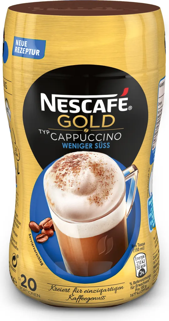 Nescafé Gold Cappuccino Less Sweet | 250g Can