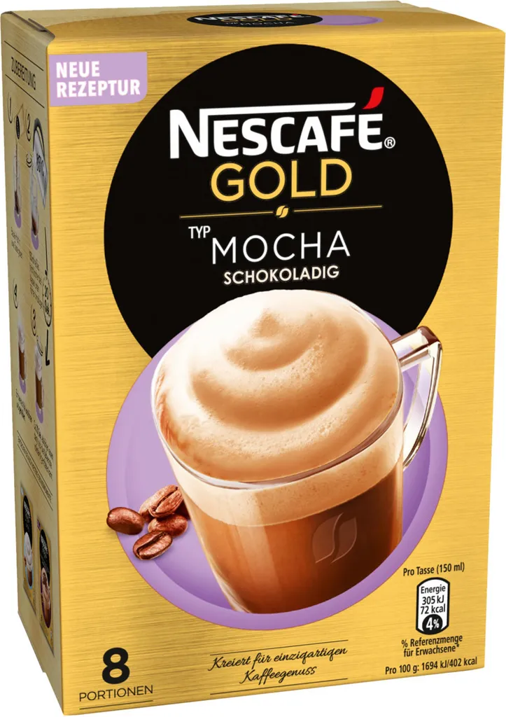 Nescafé Gold Type Mocha, folding box (8 x 18 g)