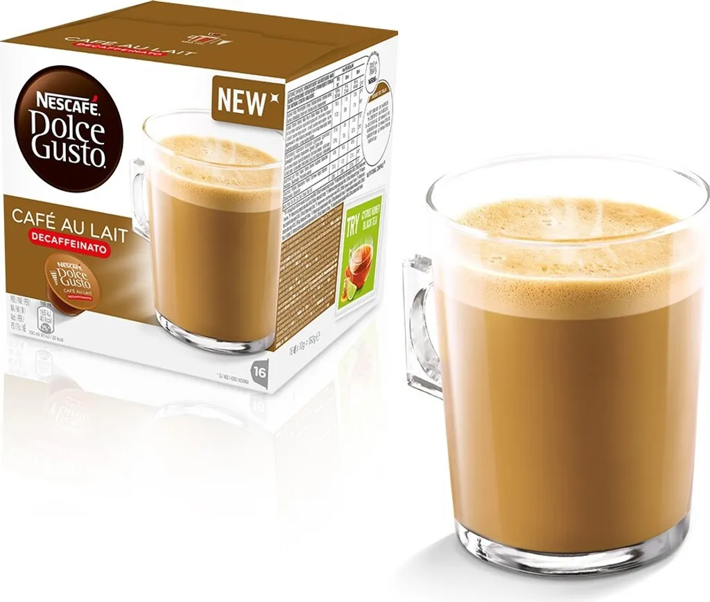Nestlé Nescafé® Dolce Gusto® Café au Lait Decaffeinato, 16 capsules