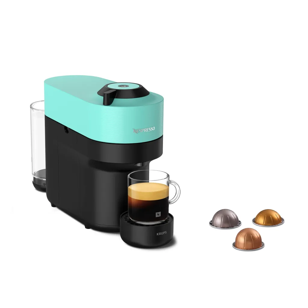 Nespresso Krups Vertuo Pop XN9204 Capsule Machine | Aqua Mint