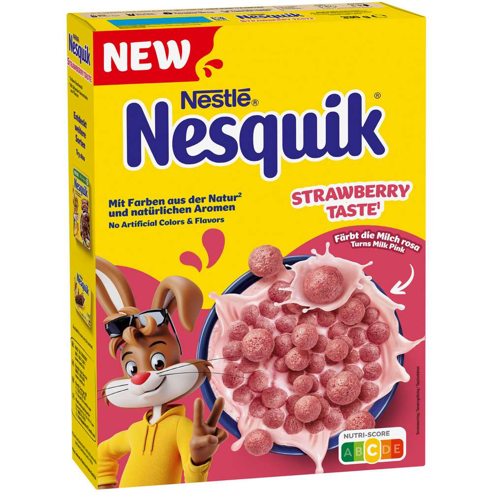 Nestlé Nesquik Cereal, Strawberry, 330 gm