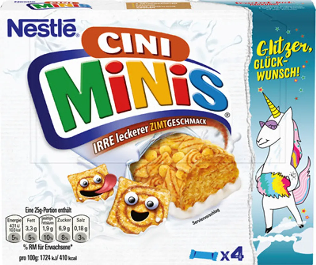 Nestlé Cini Minis cereal bars 4 pieces of 25 g - 8 x 100 g