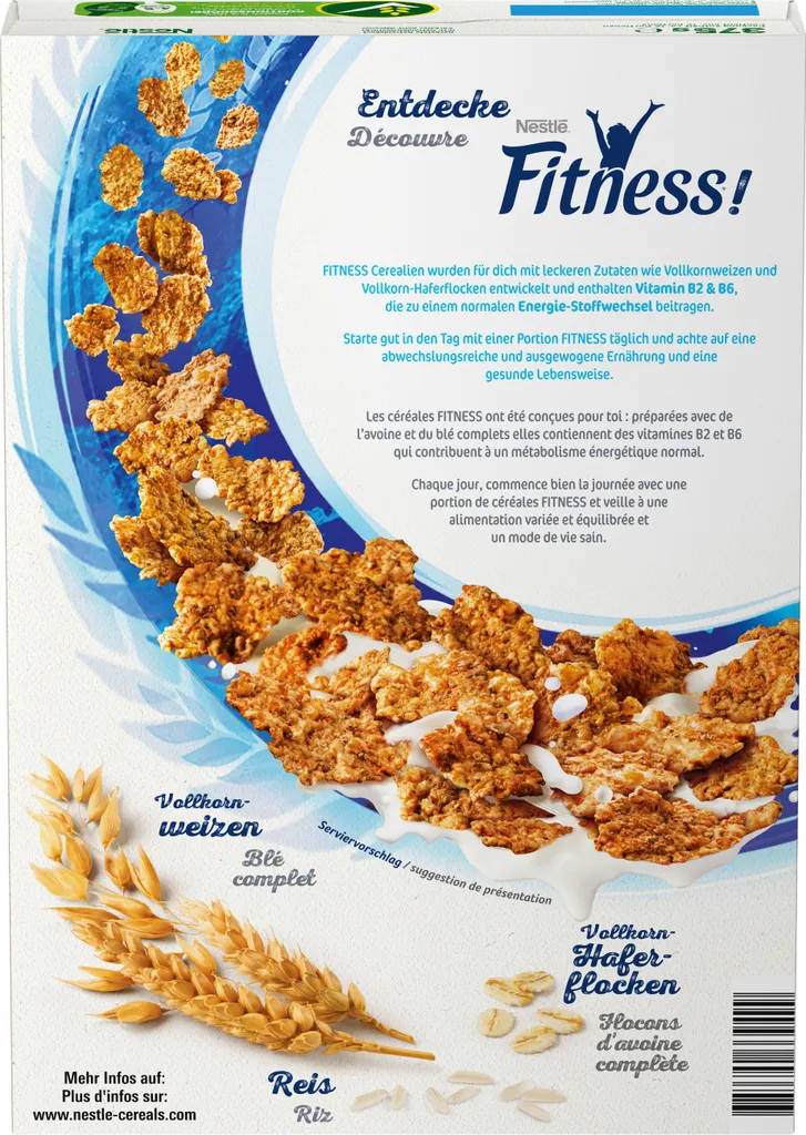 Nestlé Fitness, cereals with 58% whole grain (375 g)