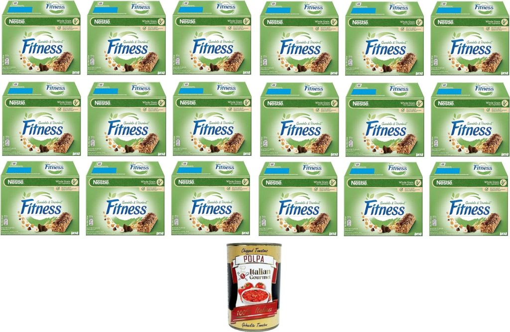 Nestlé Fitness Chocolate & Hazelnut Muesli Bars Chocolate & Hazelnut 18x135g (6 x 22.5g)