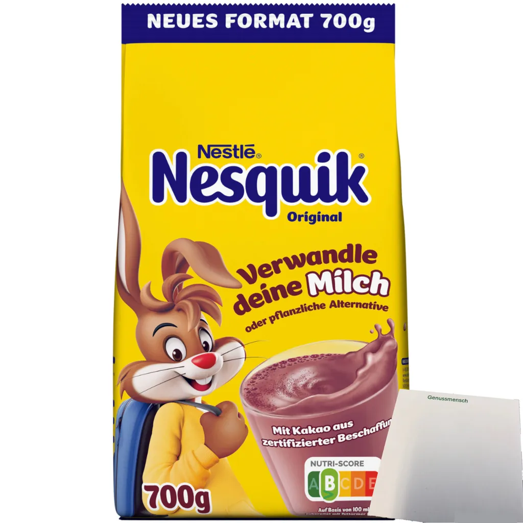 Nestle Nesquik Cocoa Powder Original Sachets (700g Pack) + usy Block 712g