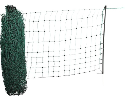 Hornbach Net for cats, small dogs, rabbits 25 m, 9 poles electrifiable green