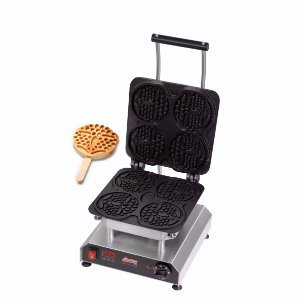 Neumärker Thermocook® waffle iron including waffle bear on a stick and interchangeable plate, 230 V