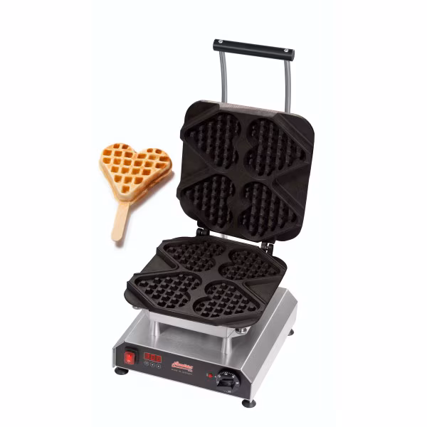 Neumärker Thermocook® waffle iron including waffle heart on a stick and interchangeable plate, 230 V