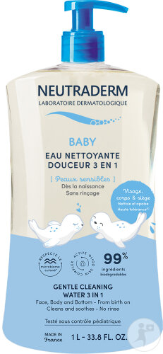 Neutraderm Baby Gentle Cleansing Water 3in1 Bottle 1l