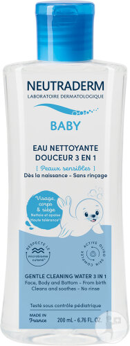 Neutraderm Baby Gentle Cleansing Water 3in1 Bottle 200ml