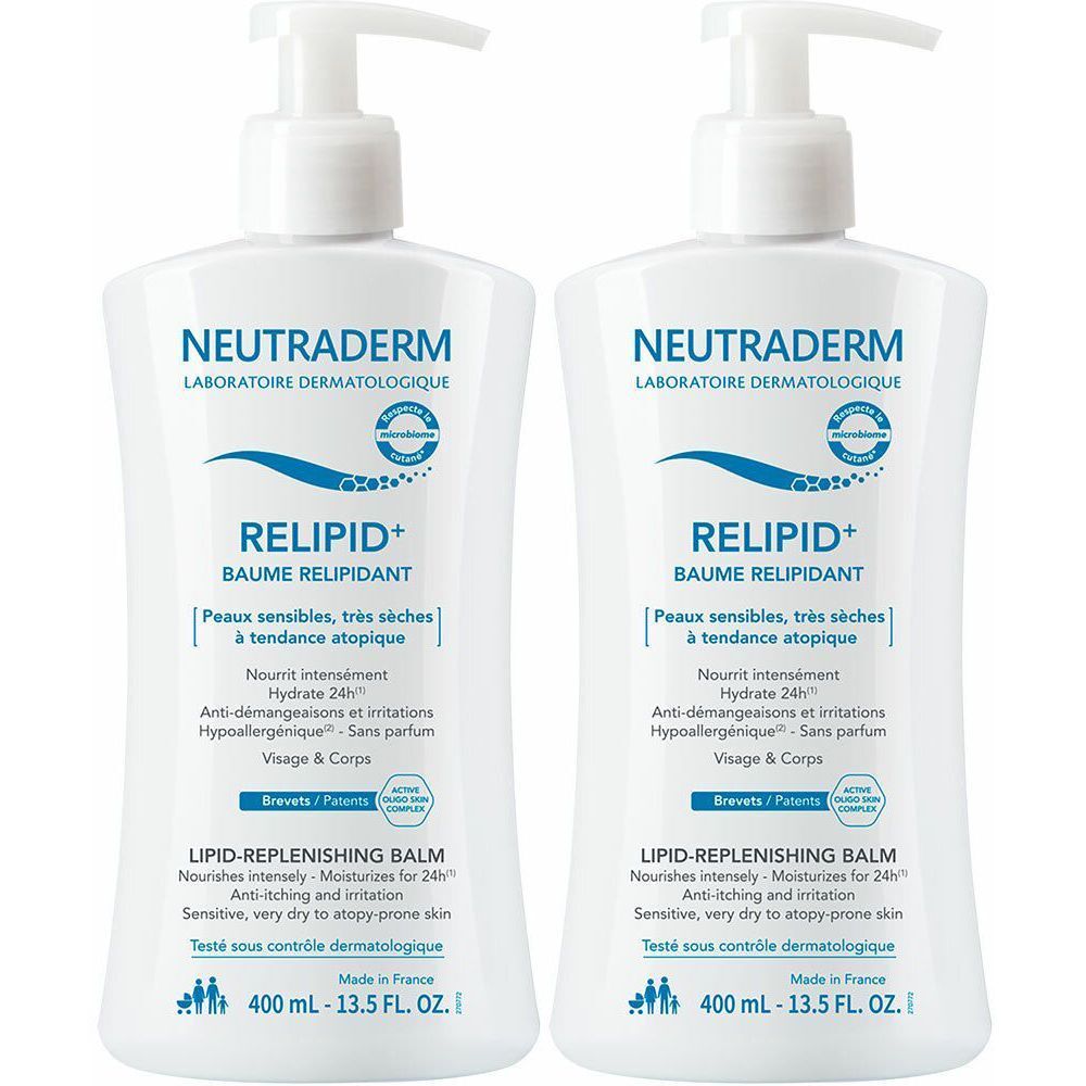 Neutraderm Relipid+ Relipidating Balm, 2x400 ml